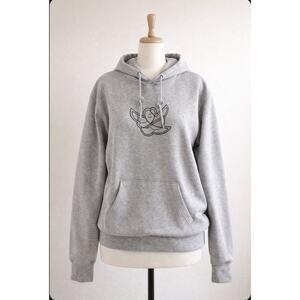 Adidas Skateboarding Unisex Shmoo Hoodie Gray Small Graphic Pullover Sweatshirt